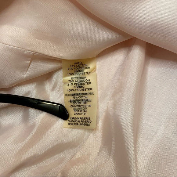 Karl Lagerfeld Paris Pink Tweed Floral Collar Shift Dress Size 6 - Picture 9 of 11